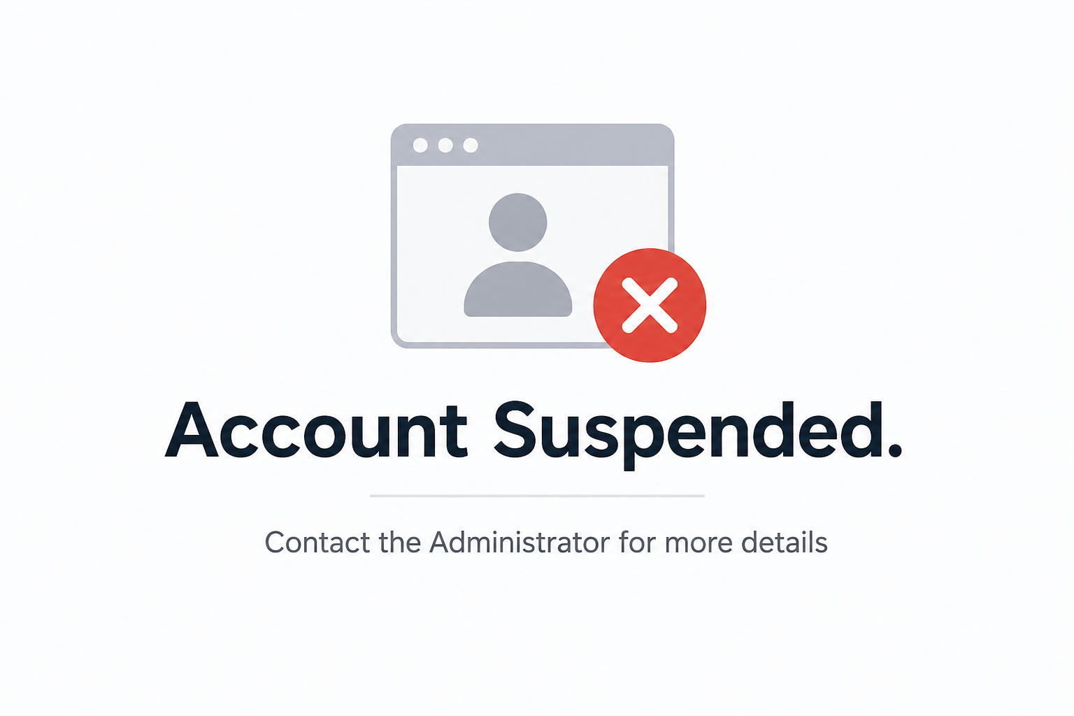 Account Suspended